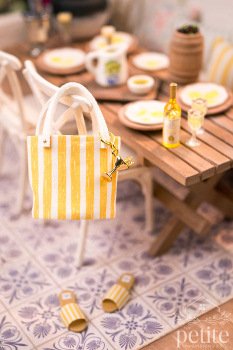 Limoncello Stripe Market Tote