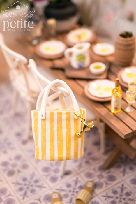 Limoncello Stripe Market Tote