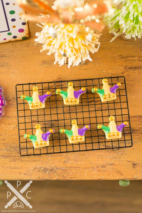 Mardi Gras Jester Hat Cookies - Half Dozen