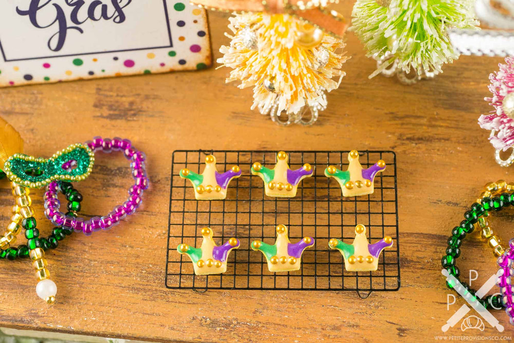 Mardi Gras Jester Hat Cookies - Half Dozen