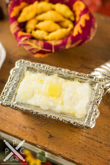 Buttery Mashed Potatoes in Silver Chafing Dish