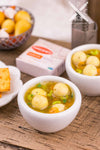 Dollhouse Miniature Matzo Ball Soup - 1:12 Dollhouse Miniature Passover Food