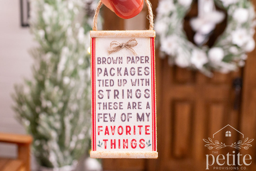 My Favorite Things Canvas Hanging Art