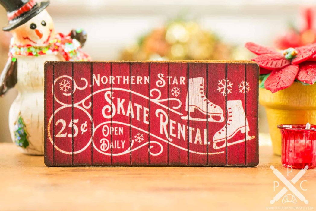 Northern Star Skate Rental Sign