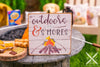 Dollhouse Miniature Outdoors & S'Mores Sign - Decorative Autumn Sign - 1:12 Dollhouse Miniature Decor