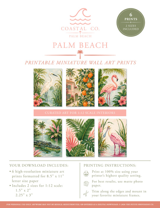 Palm Beach Printable Wall Art