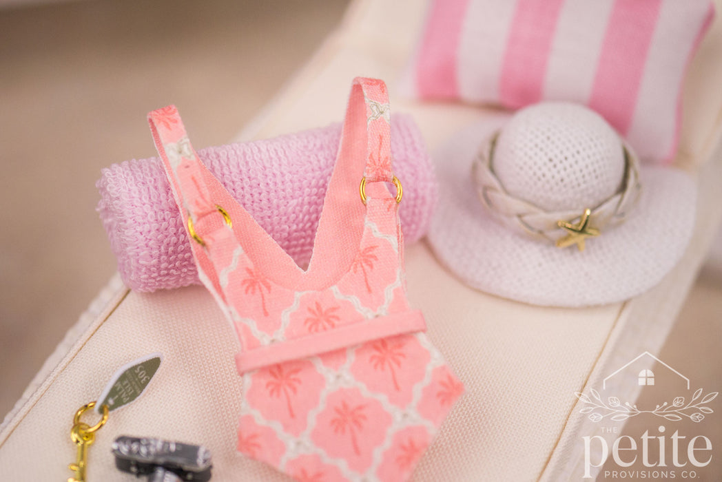 Palm Court Belted One-Piece Swimsuit