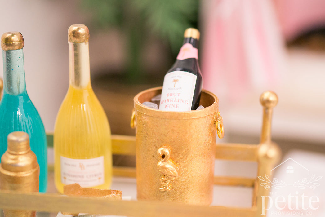 Palm Isle Gilded Bottle Chiller
