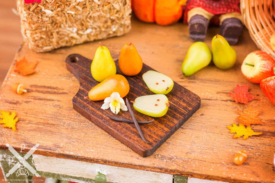 Autumn Pears and Vanilla Cutting Board