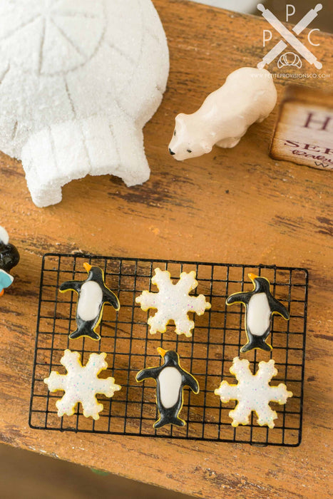 Penguin & Snowflake Cookies - Half Dozen