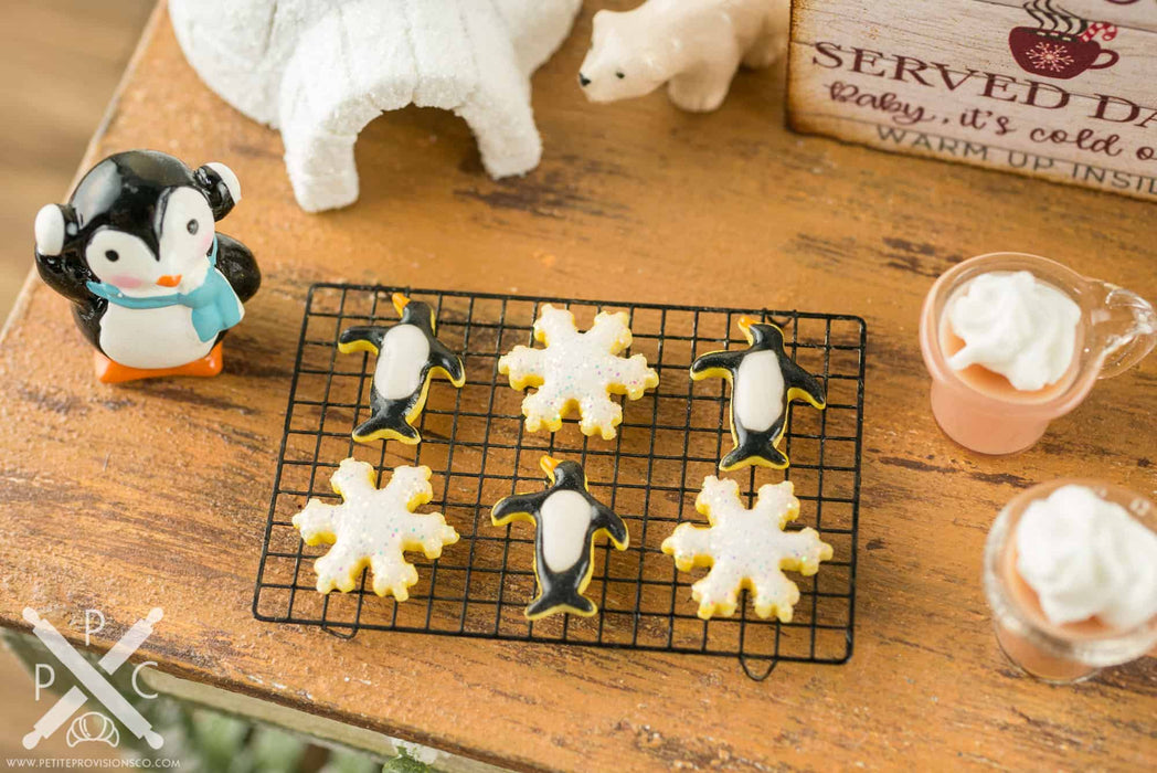 Penguin & Snowflake Cookies - Half Dozen