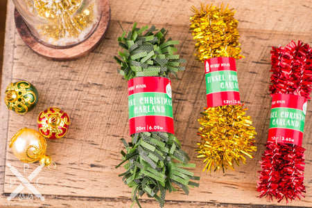 Dollhouse Miniature Pine Christmas Garland Decoration - 1:12 Dollhouse Miniature Package of Pine Garland