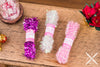 Dollhouse Miniature Pink White Purple Christmas Tinsel Garland Set - 1:12 Dollhouse Miniature Package of Tinsel Garland