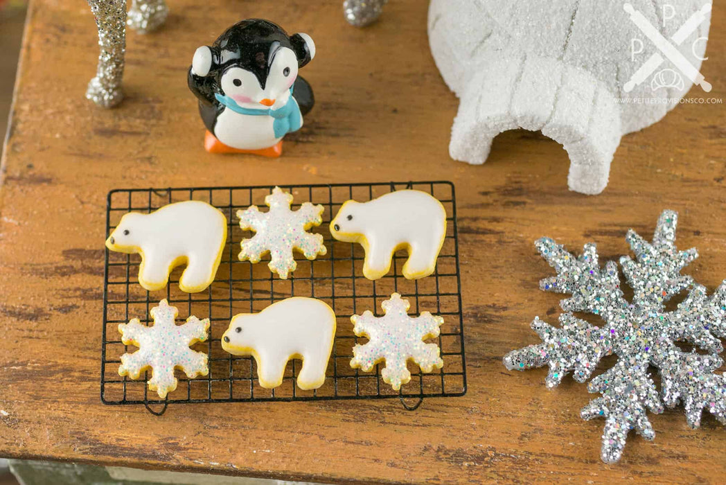 Polar Bear & Snowflake Cookies - Half Dozen