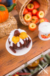 Dollhouse Miniature Pumpkin Bundt Cake - 1:12 Dollhouse Miniature - Fall Miniatures