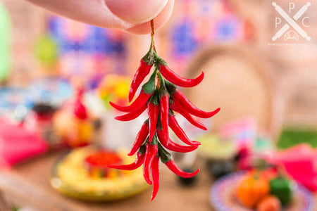 Dollhouse Miniature Red Chile Ristra