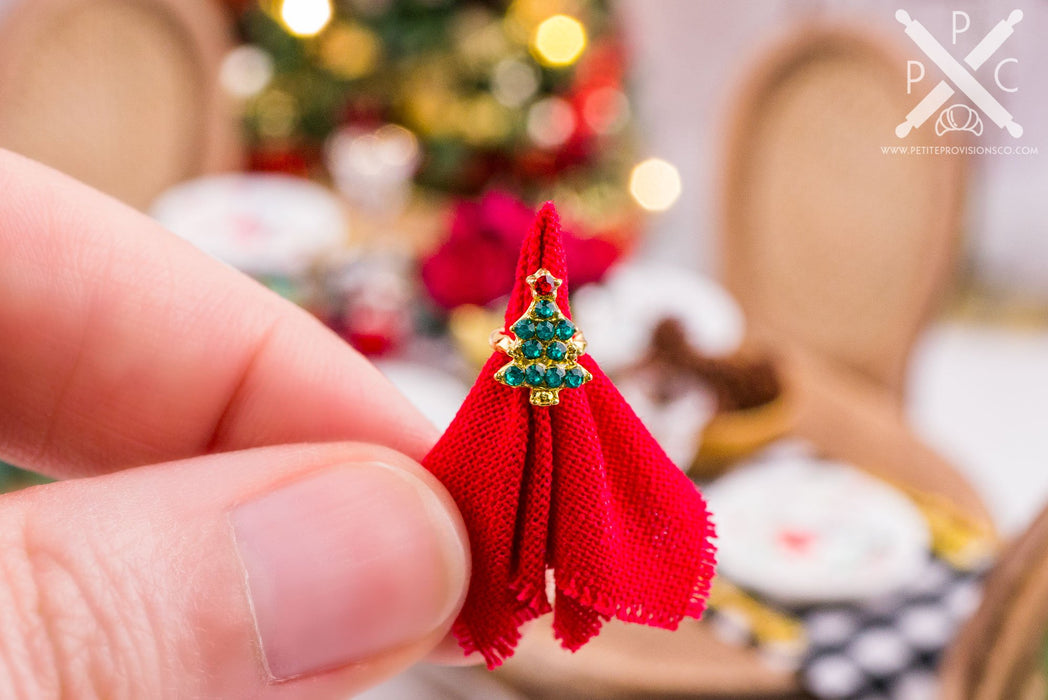 Dollhouse Miniature Christmas Napkin Rings