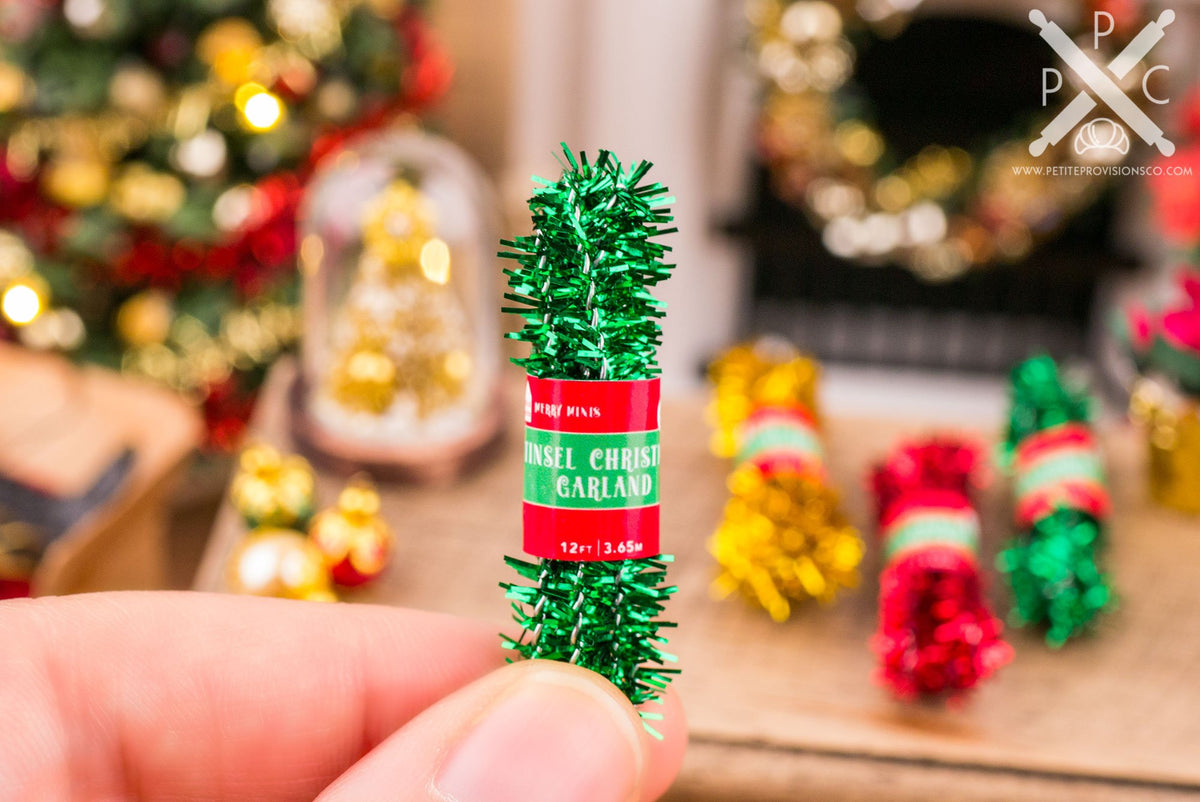 Red Green Gold Christmas Tinsel Garland Set– The Petite Provisions Co.