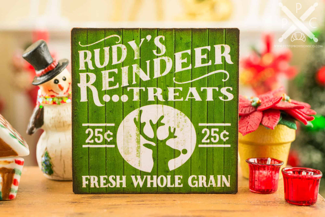 Rudy's Reindeer Treats Sign