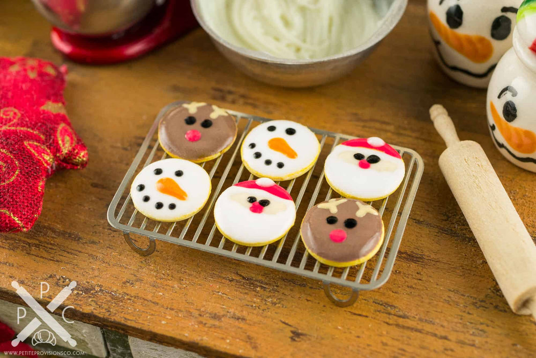 Santa Snowman and Reindeer Cookies - Half Dozen