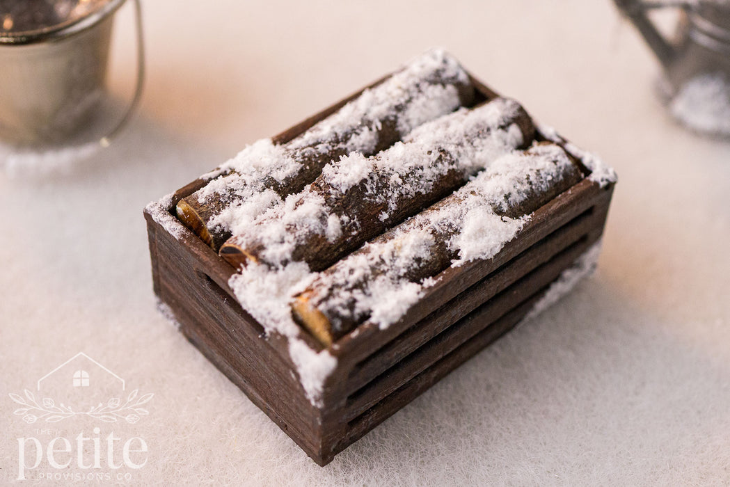 Snowy Firewood Crate
