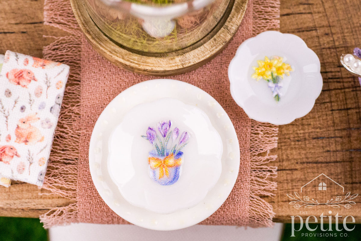 Spring Bouquet Decorative Plates - Large - Set of 4– The Petite ...
