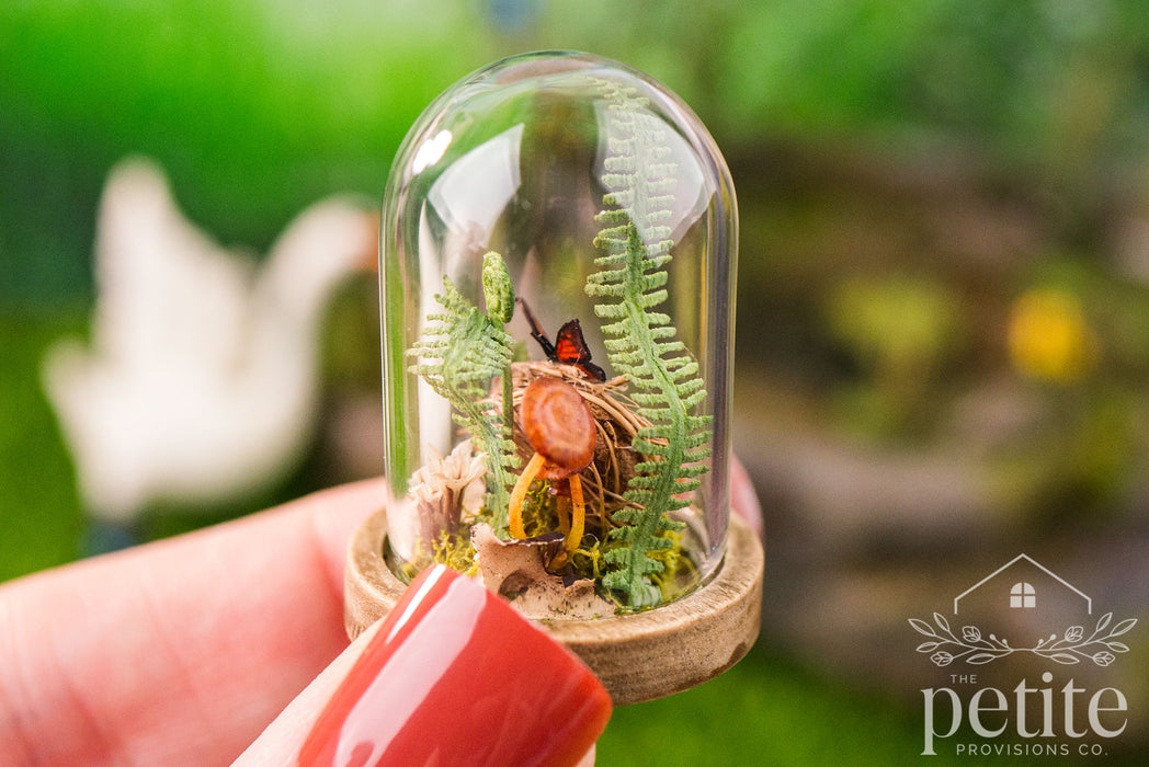 Spring Cloche – Bird’s Nest with Butterfly