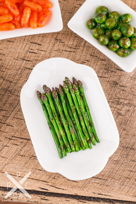 Dollhouse Miniature Steamed Asparagus