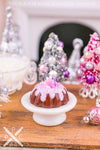 Dollhouse Miniature Christmas Sugarplum Fairy Bundt Cake - 1:12 Dollhouse Miniature - Miniature Christmas