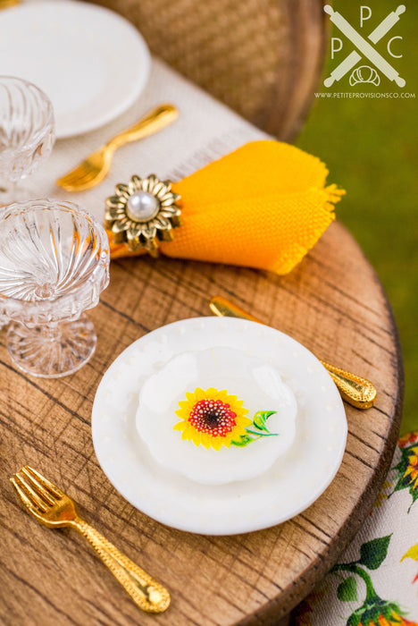 Sunflower Decorative Plates - Small - Set of 4