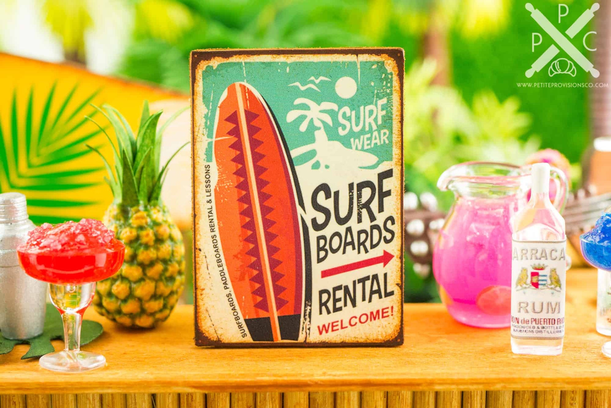 Surf Board Rental Sign– The Petite Provisions Co.