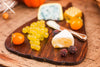 Dollhouse Miniature Autumn Pumpkin Cheese Board with Fruit - 1:12 Dollhouse Miniature Cheese Board