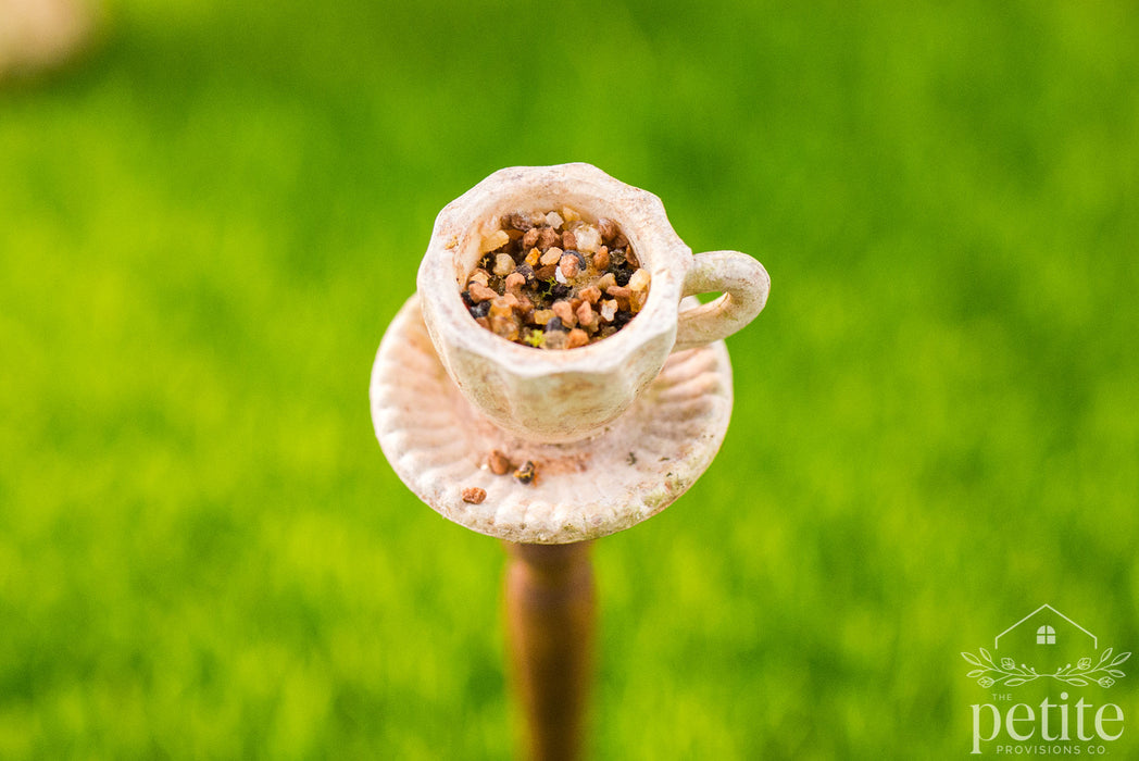 Teacup Garden Bird Feeder