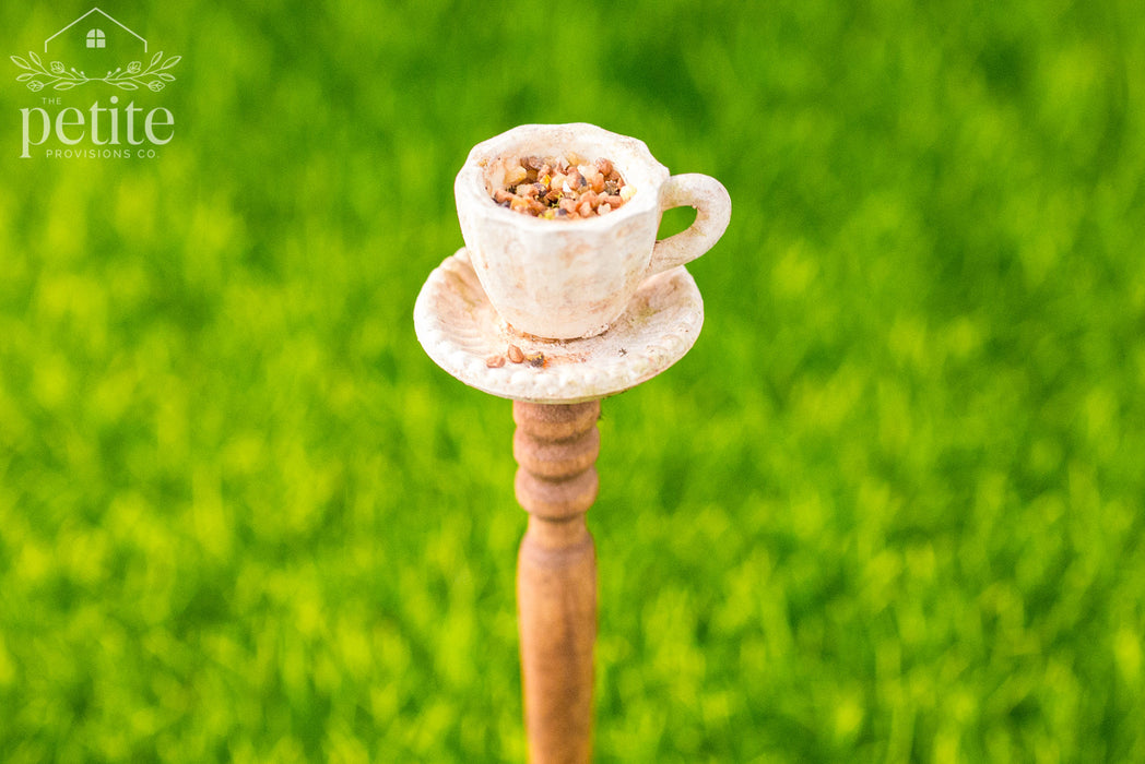 Teacup Garden Bird Feeder