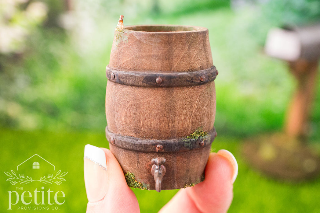 Teacup Rain Chain & Garden Rain Barrel Set