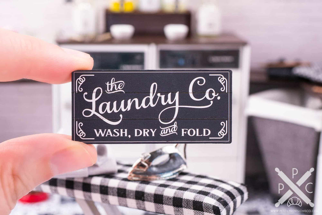 The Laundry Co. Wash, Dry and Fold Sign