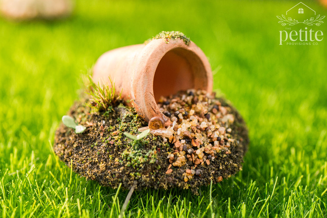 Tipped Pot Ground Bird Feeder