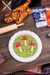 Dollhouse Miniature Toadstool Cookies on Tray - 1:12 Dollhouse Miniature Halloween Cookies