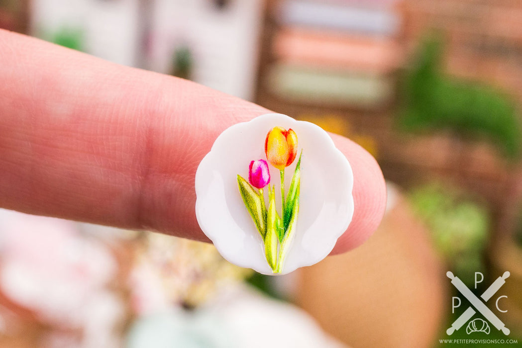 Tulips Decorative Plates - Small - Set of 4