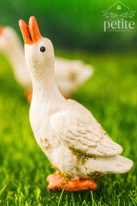 Weathered Garden Goose Statuary