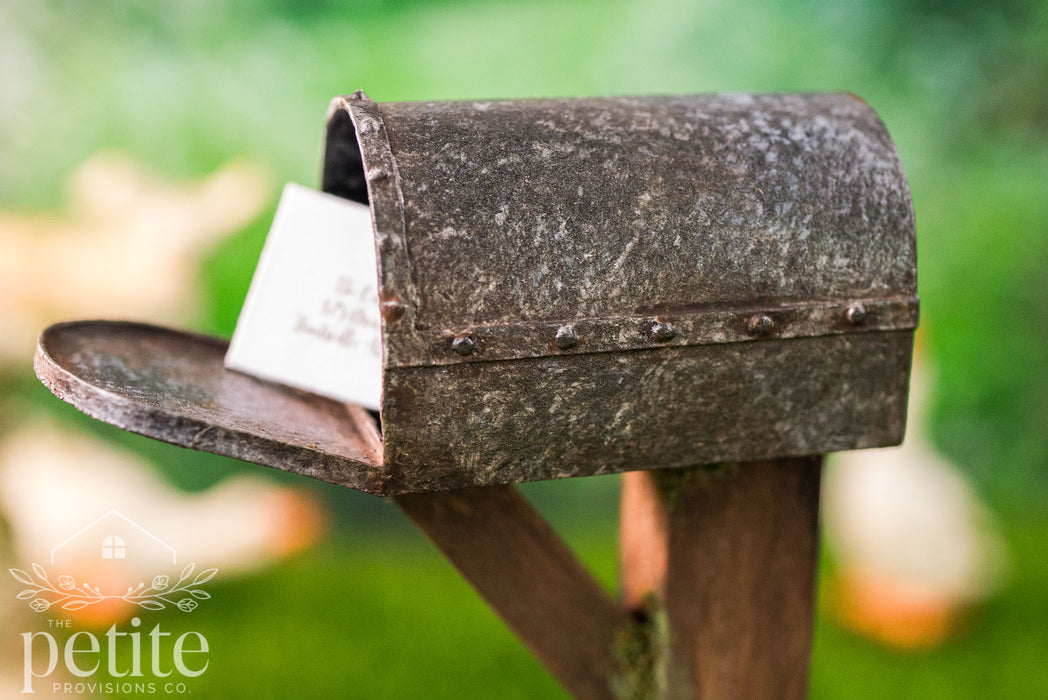 Weathered Garden Mailbox