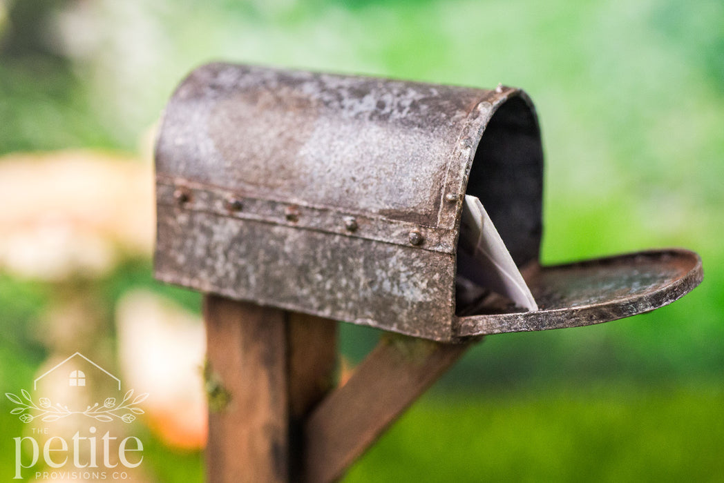 Weathered Garden Mailbox