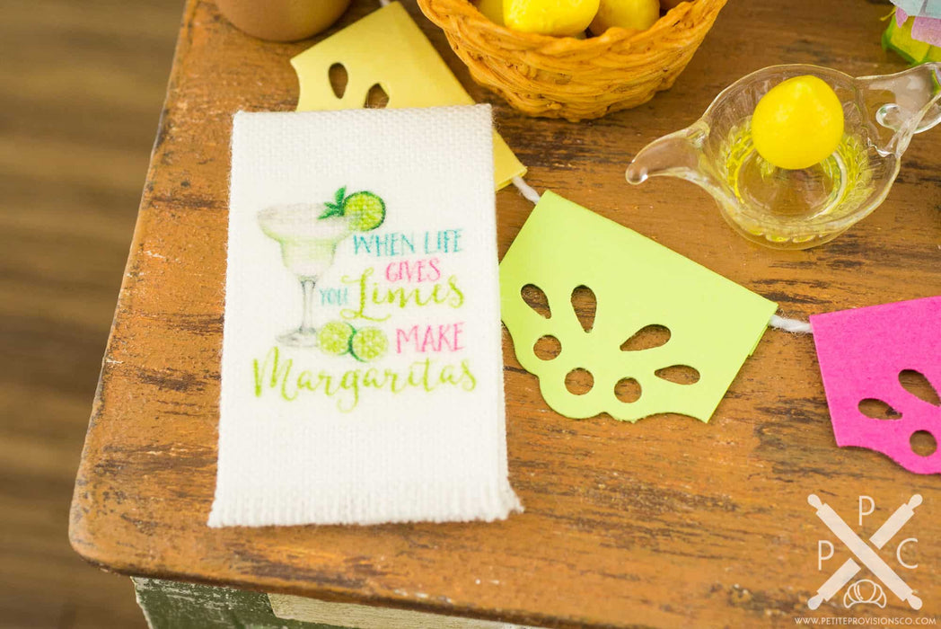 When Life Gives You Limes Make Margaritas Tea Towel