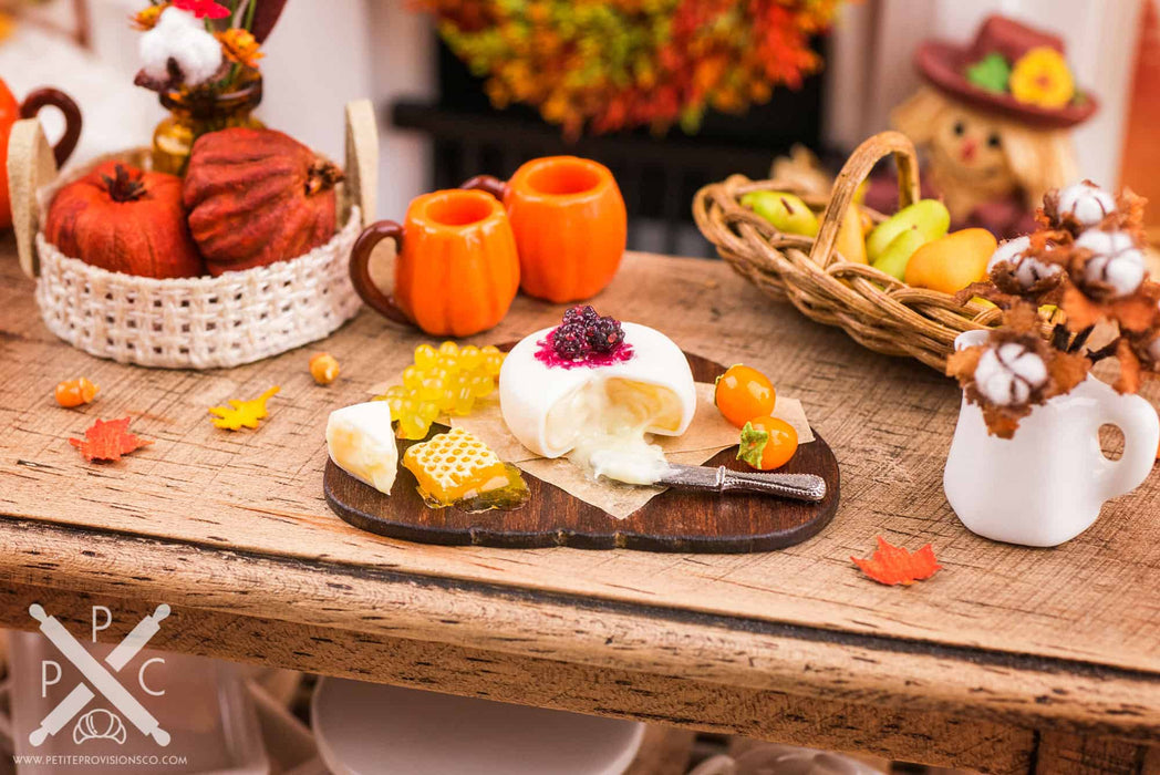 Autumn Pumpkin Cheese Board with Fruit and Brie